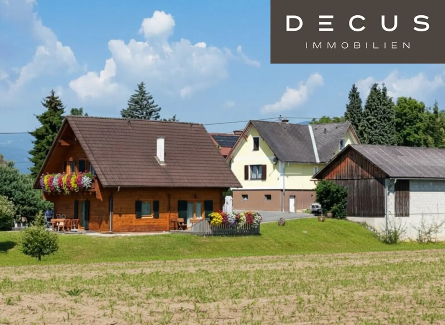 | TRAUMHAFTE IMMOBILIE IN FRAUENTAL AN DER LASSNITZ | CHARMANTE FRÜHSTÜCKSPENSION | INSGES. 3 HÄUSER & NEBENGEBÄUDE  | ca. 16.553m² FLÄCHE  inkl. ca.12.500m² LANDWIRTSCHAFTLICHER FLÄCHE | STEIRISCHES SCHILCHERLAND