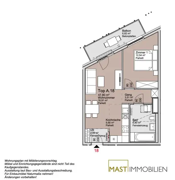 Ende 2026! Provisionsfreie 2-Zimmer Wohnung mit Balkon ins Grüne - Donauzentrum und Alte Donau Nähe!