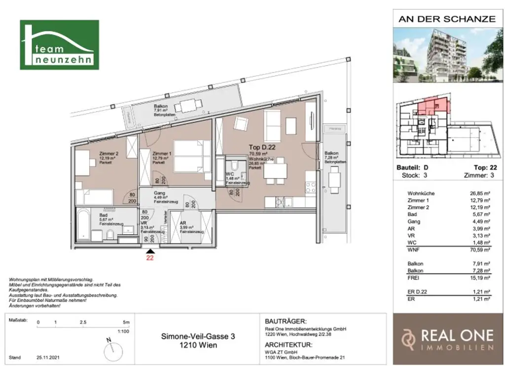 „An der Schanze“ – Exklusives Wohnen im Donaufeld