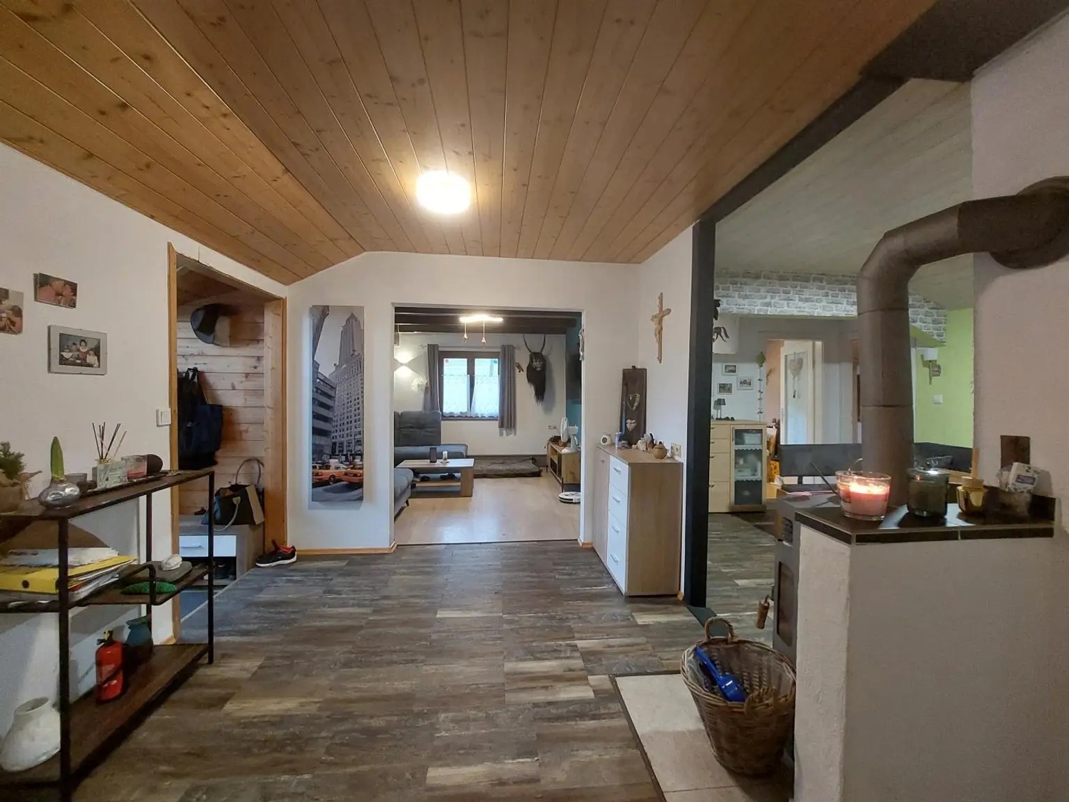 Blick in das Wohnhaus