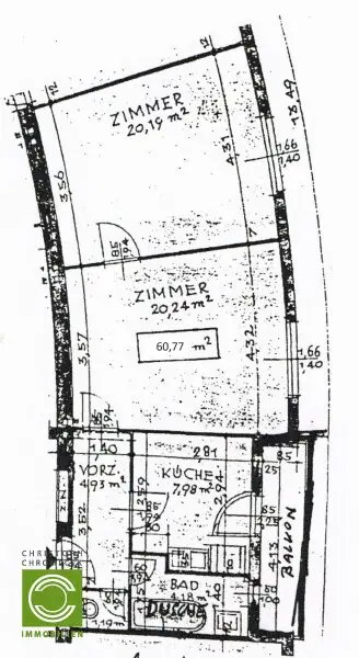 CHRISTOPH CHROMECEK IMMOBILIEN - PERCHTOLDSDORF - Ruhige 2-Zimmer mit Balkon nahe dem Zentrum!