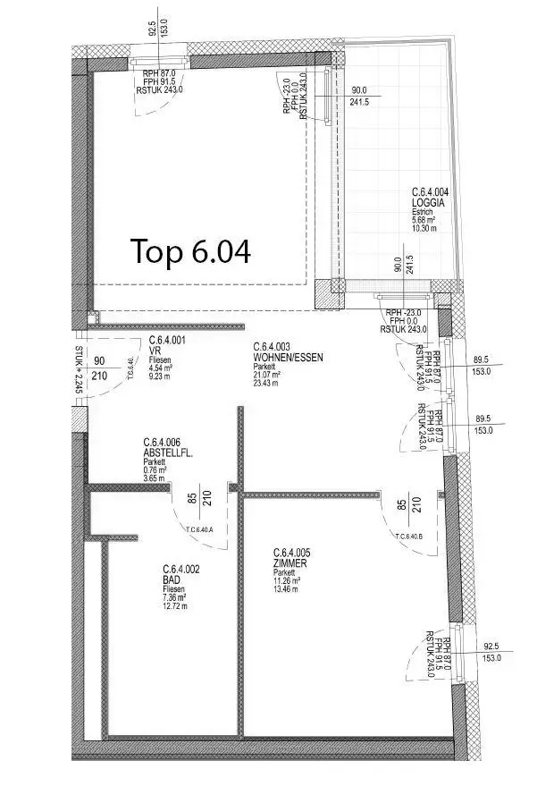 KAISERHOF2 | Stylische 2 Zimmer-City-Wohnung mit Küche & Balkon - TOP 6.04