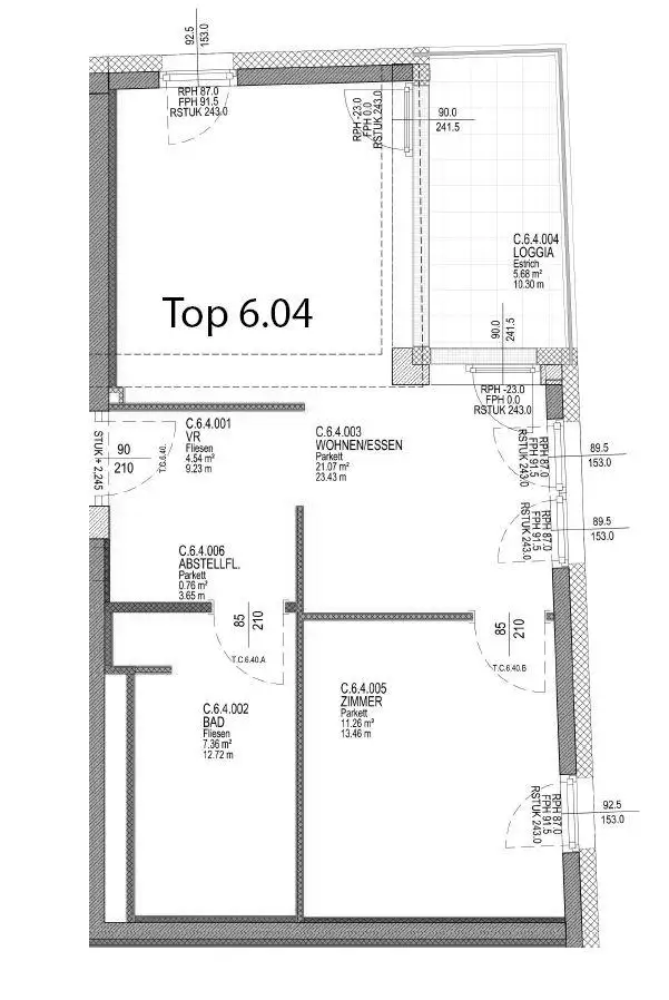 KAISERHOF2 | Stylische 2 Zimmer-City-Wohnung mit Küche & Balkon - TOP 6.04