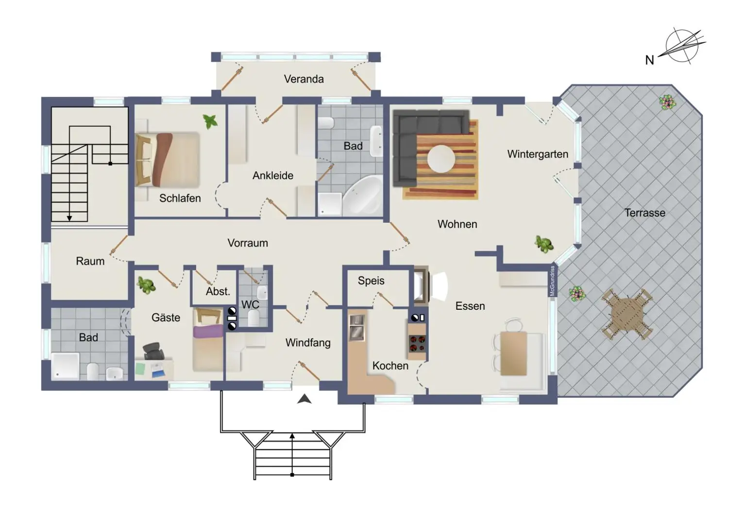 Grundriss Erdgeschoß