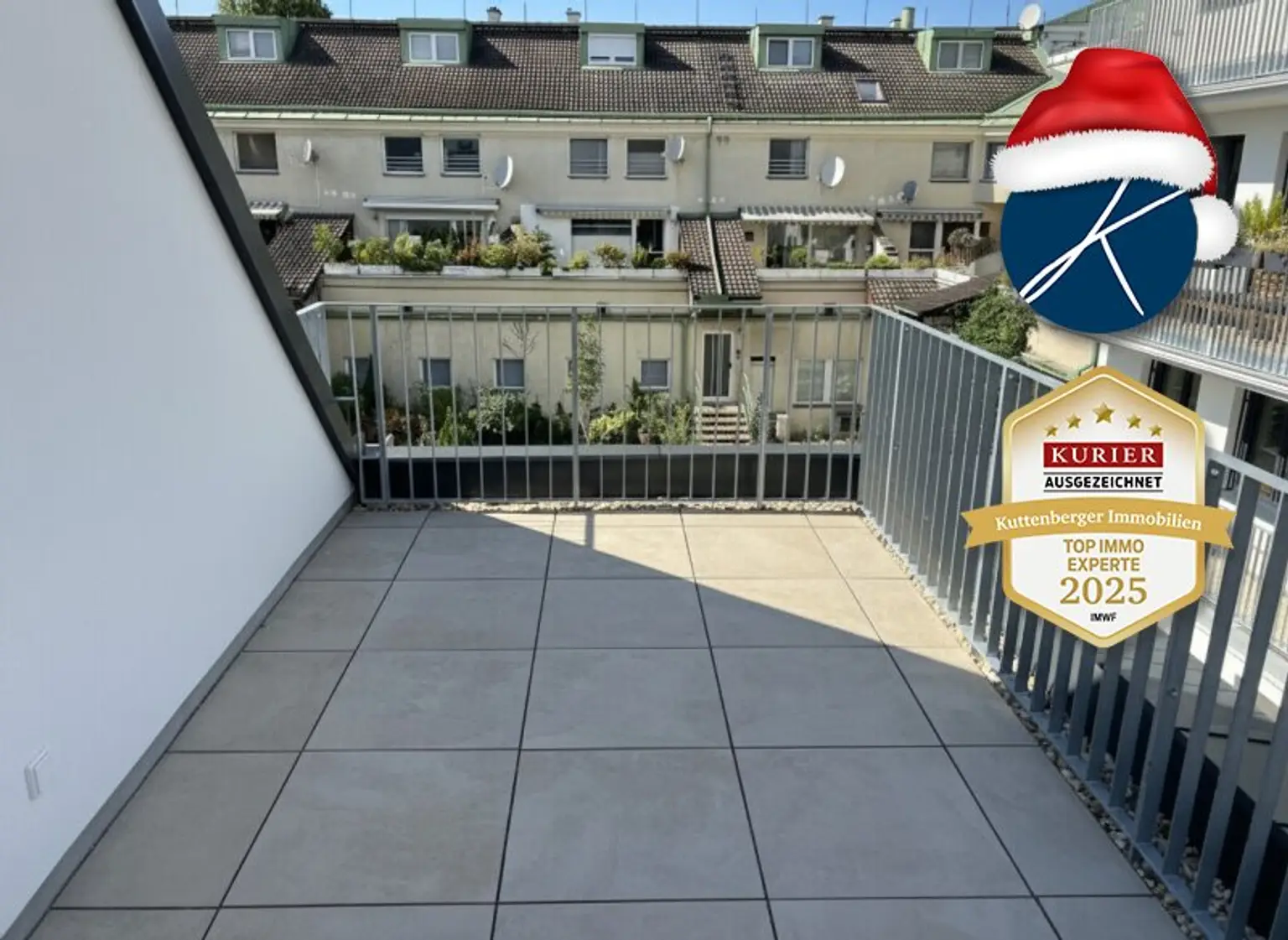 Dach-Terrasse Blick nach Westen