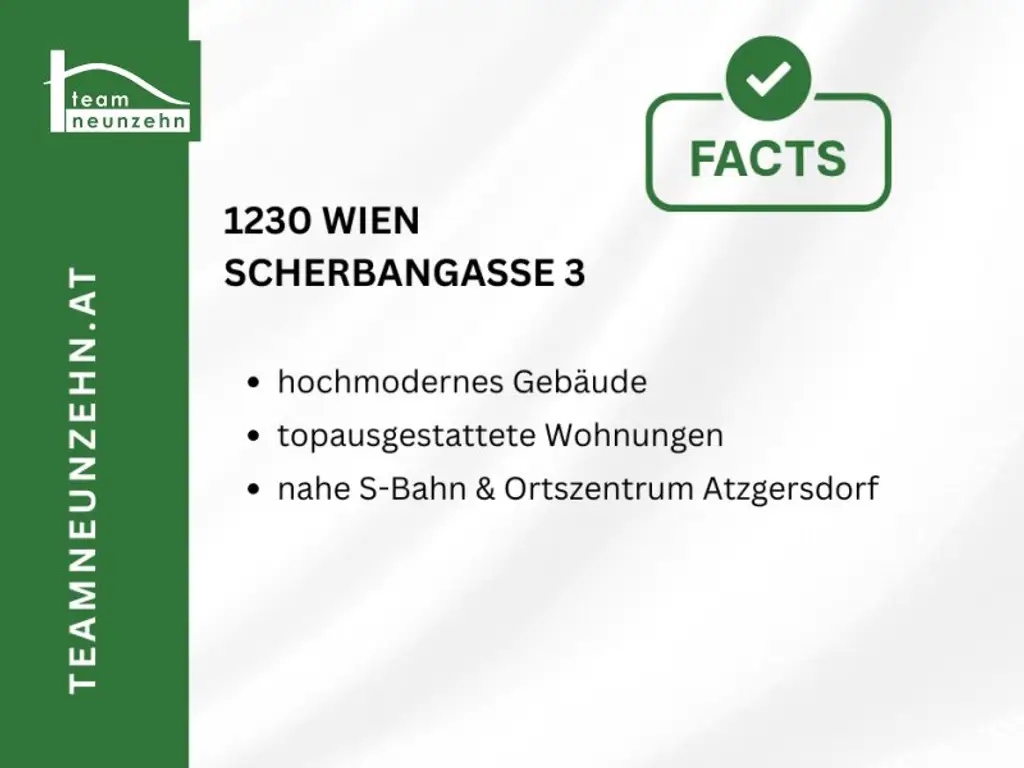 FLAIR in the City - Wohnung mit Parkblick nahe S-Bahn Atzgersdorf! Ab Oktober 2025