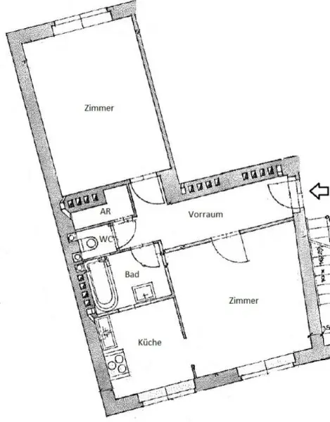 Mitten in Ottakring! Ruhelage - toller Grundriss - Gestaltungspotenzial!