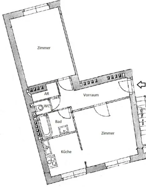 Mitten in Ottakring! Ruhelage - toller Grundriss - Gestaltungspotenzial!
