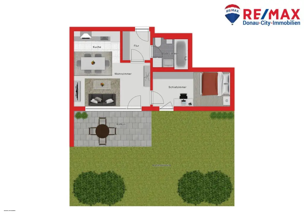 "Ankommen. Wohlfühlen. Zuhause sein – Ihre Gartenwohnung in Liesing."