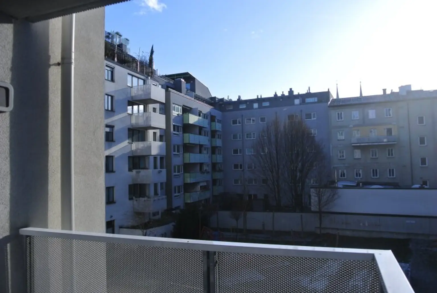 Blick vom Balkon