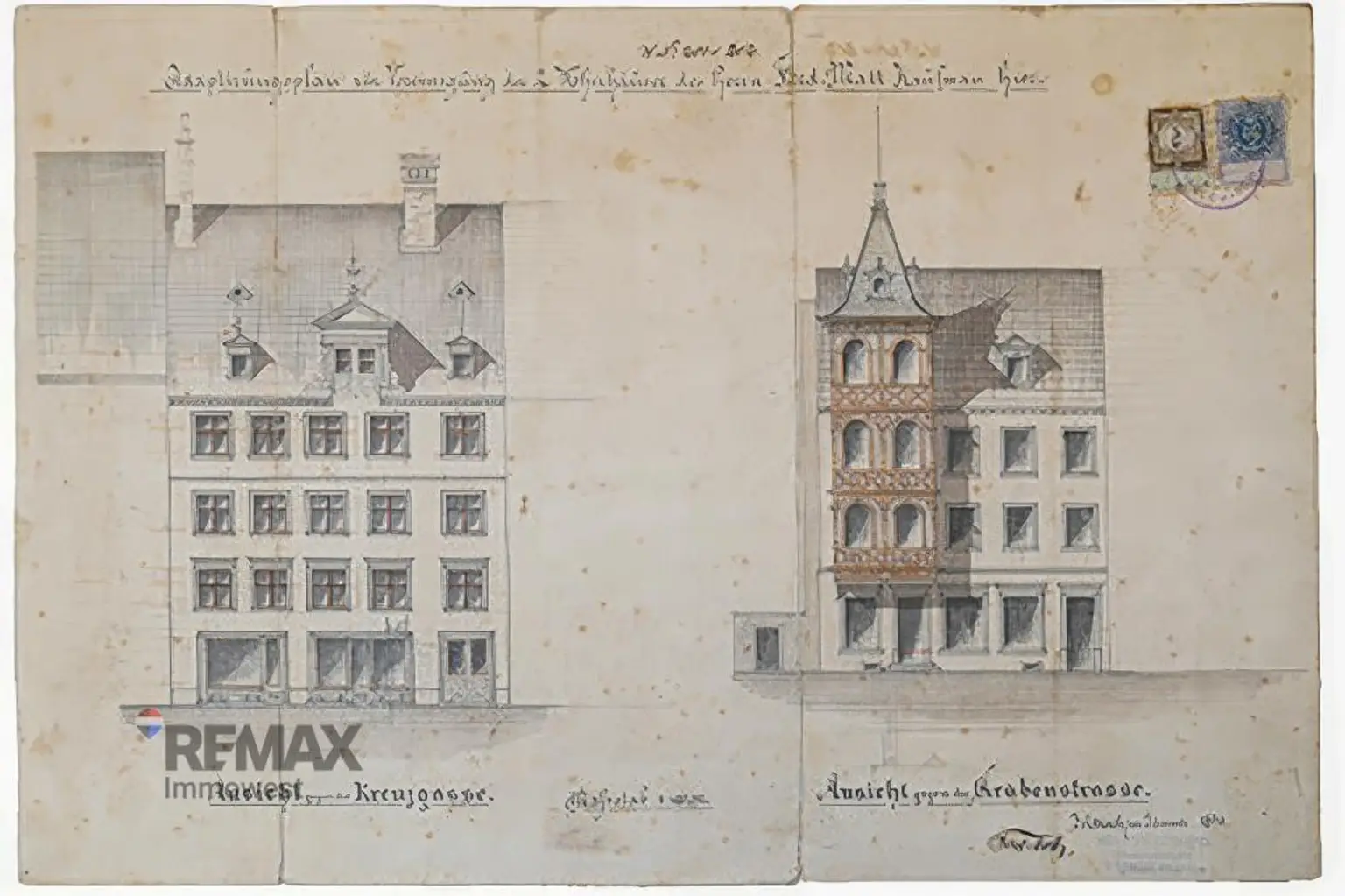 Bauplan von 1890