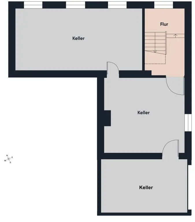 Grundriss ohne Maßstab - KG
