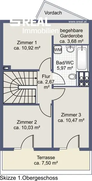 Plan Obergeschoß