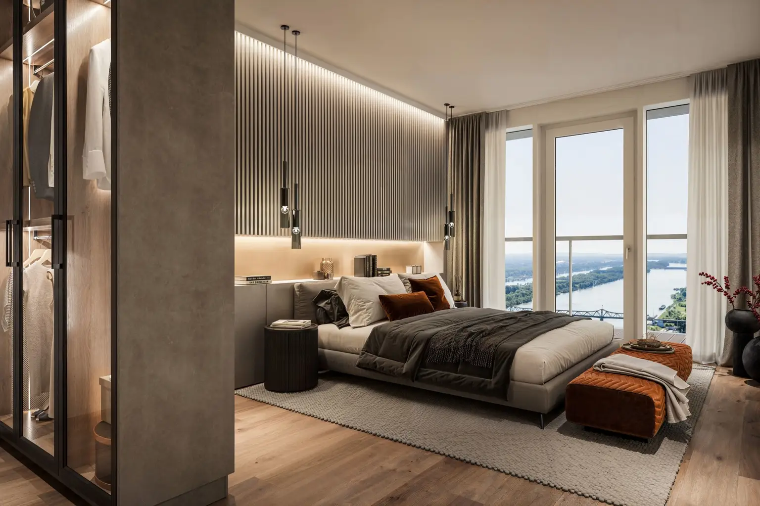 MARINA TOWER - PENTHOUSE-Wohnung im  39. Geschoß mit fantastischer Dachterrasse