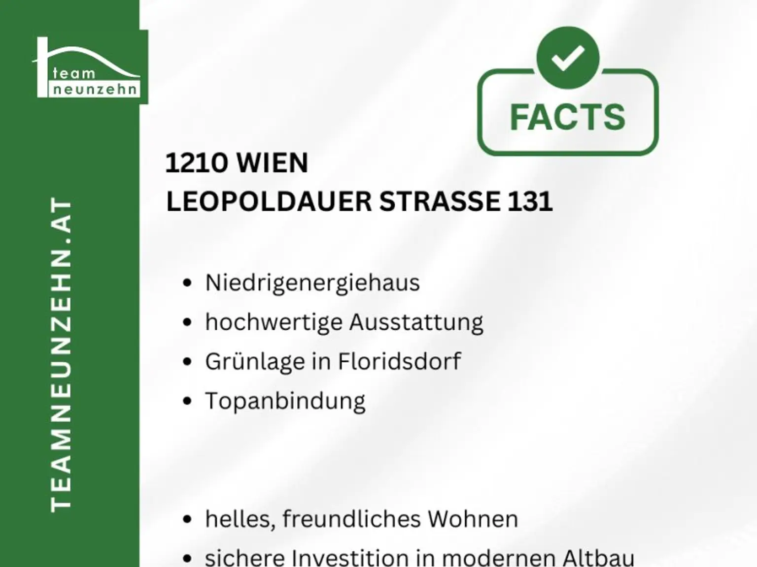 LEO 131 - 2.5-Zimmer Gartenwohnung im Niedrigenergiehaus mit Anbindung nach Floridsdorf!