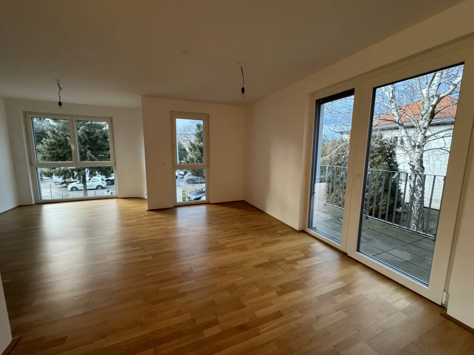Wohnraum Blick Balko