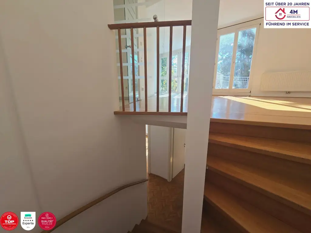 Exklusive Garten-Maisonettewohnung mit  2 Terrassen  und Garage am Küniglberg 🏡
