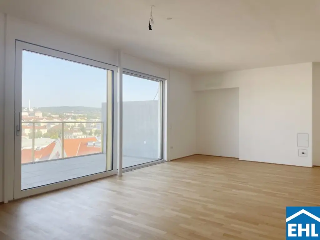 Weitläufig. Durchdacht. Zwei Balkone für Ihre Freiheit.