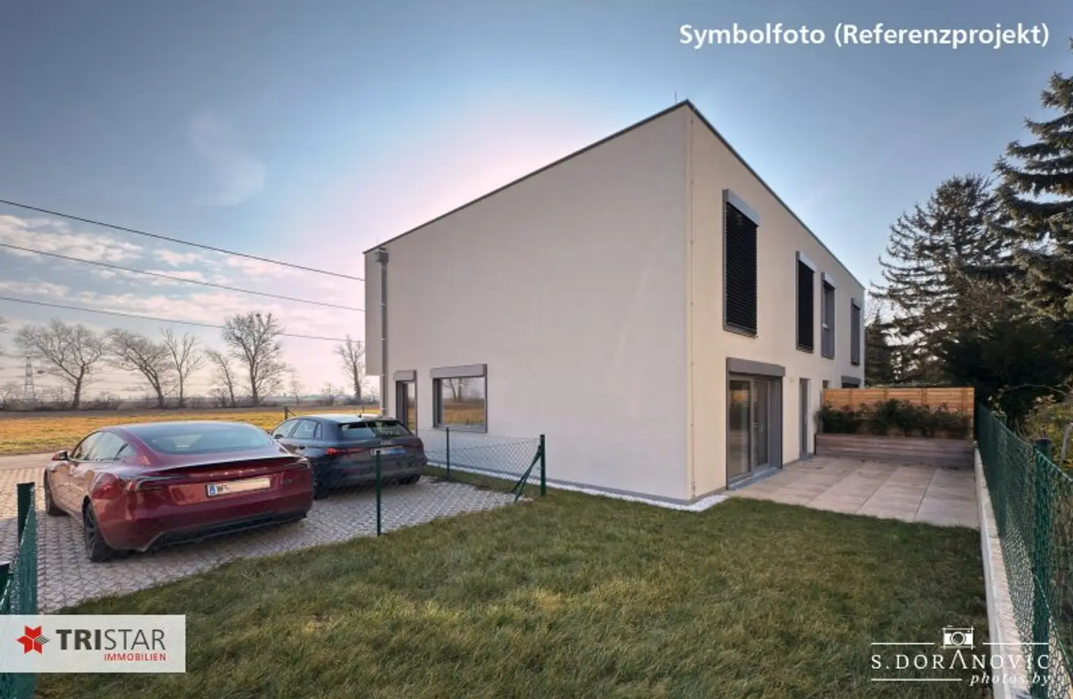 NEU • FAMILIENTRAUM • 4 HÄUSER • GARTEN • TERRASSE • PKW-STELLPLÄTZE • NÄHE LOBAU • LUFTWÄRMEPUMPE • 1220 WIEN