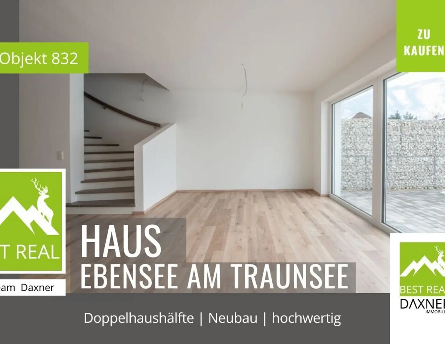 NEUBAU - Doppelhaushälfte in Ebensee am Traunsee - modernes Wohnen im Salzkammergut!