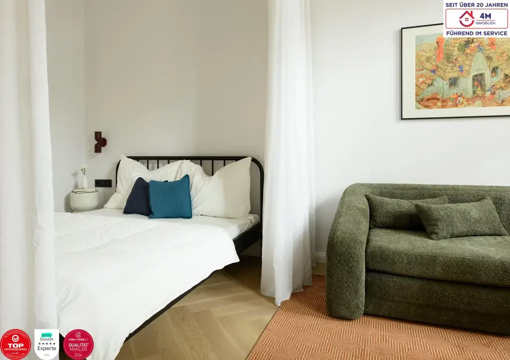 Stilvolle möblierte Designer Wohnung -Erstbezug nach Generalsanierung