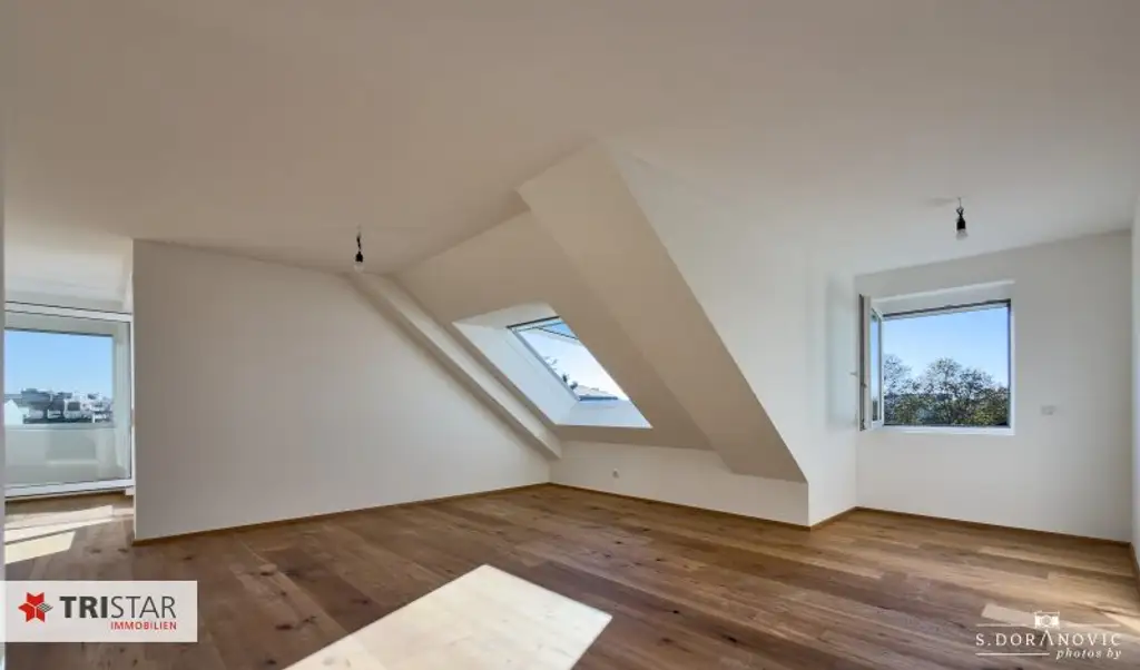 NEU! ++ ERSTBEZUG ++ 3-ZIMMER-DACHGESCHOSSWOHNUNG ++ CA. 85 M² WOHNFLÄCHE + TERRASSE CA. 11 M² ++ TIEFGARAGENPLÄTZE ++ U2 (ASPERNSTRASSE) ++ 1220 WIEN ++
