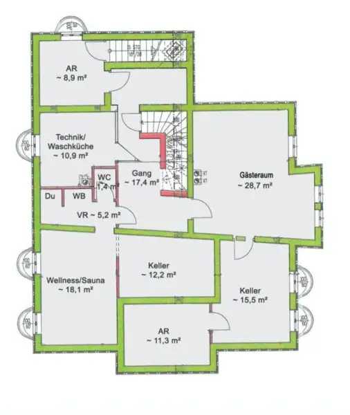 Möbliertes Einfamilienhaus mit Garten, Pool und Sauna