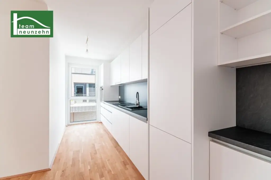 Sofort vermietbar, auch die Küche ist bereits inkludiert - Erstbezugs-Anlegerwohnung (Nettopreis)  in Toplage auf Eigengrund unweit der U1