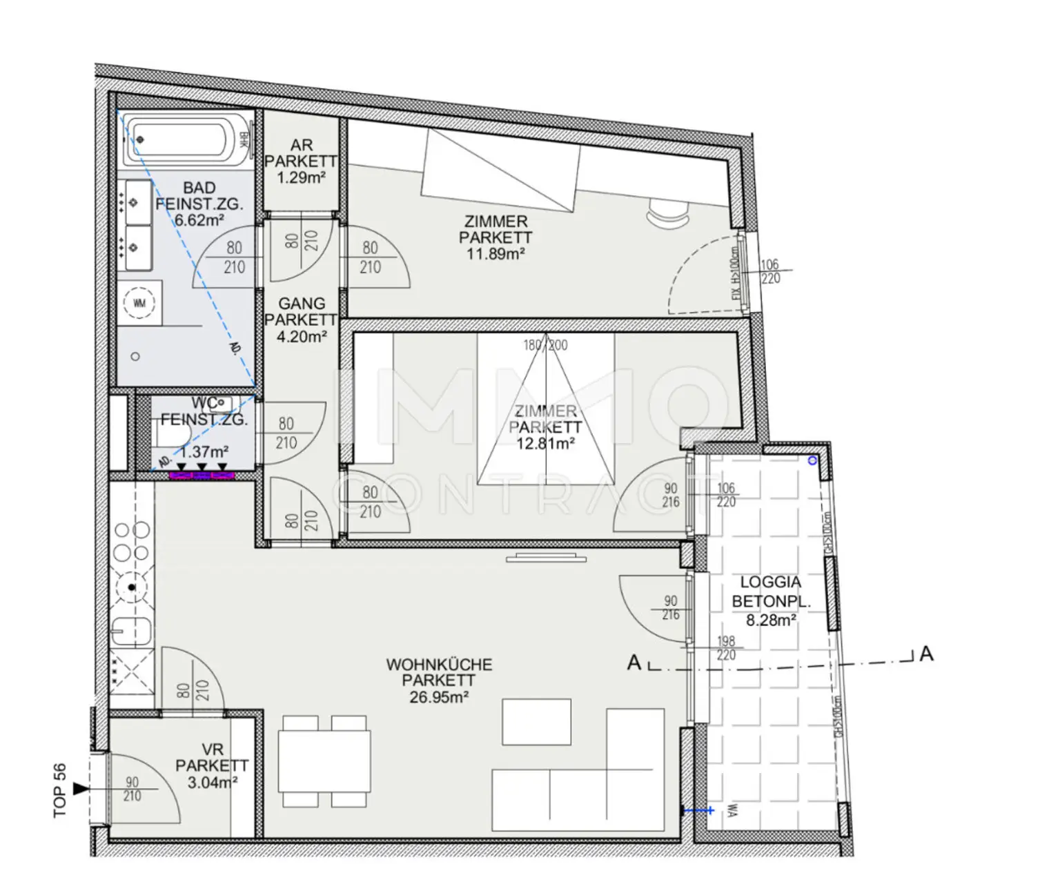 Zuhause! Endlich ankommen in dieser wunderschönen 3 Zimmer Neubauwohnung
