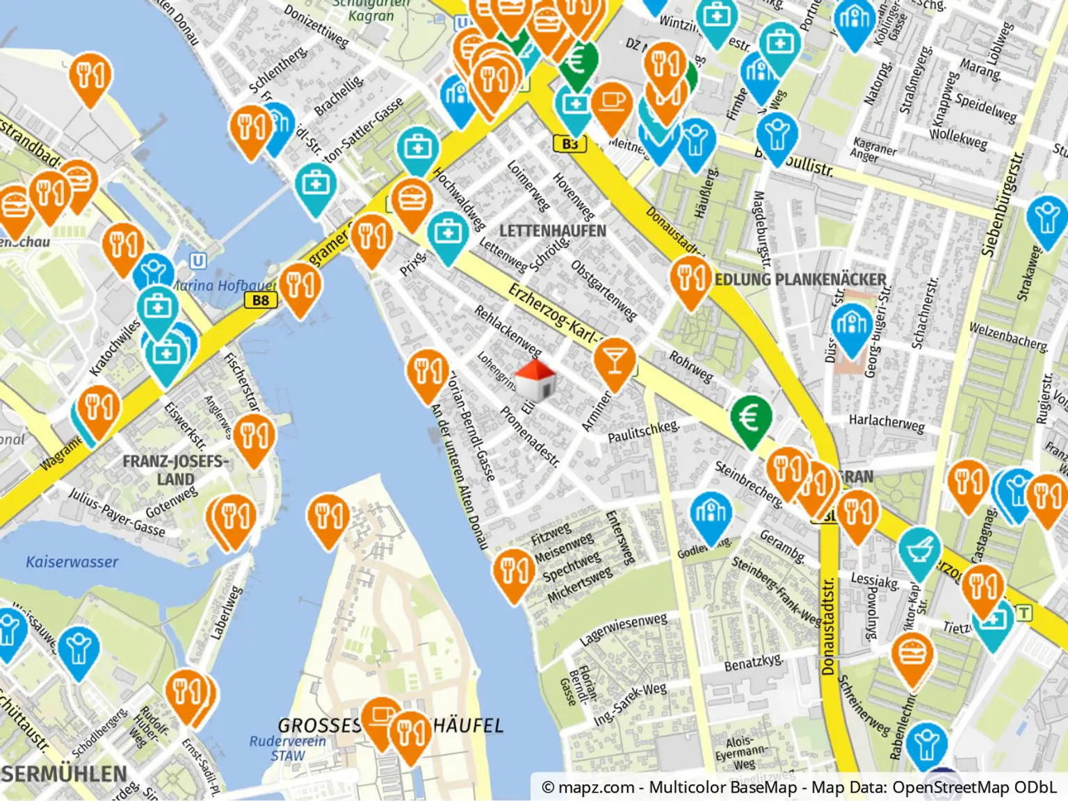 Geolyzer Kartenausschnitt
