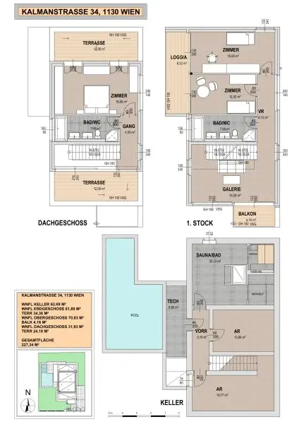 Modernes, klar gestaltetes Einfamilienhaus mit viel Platz und Technik!
