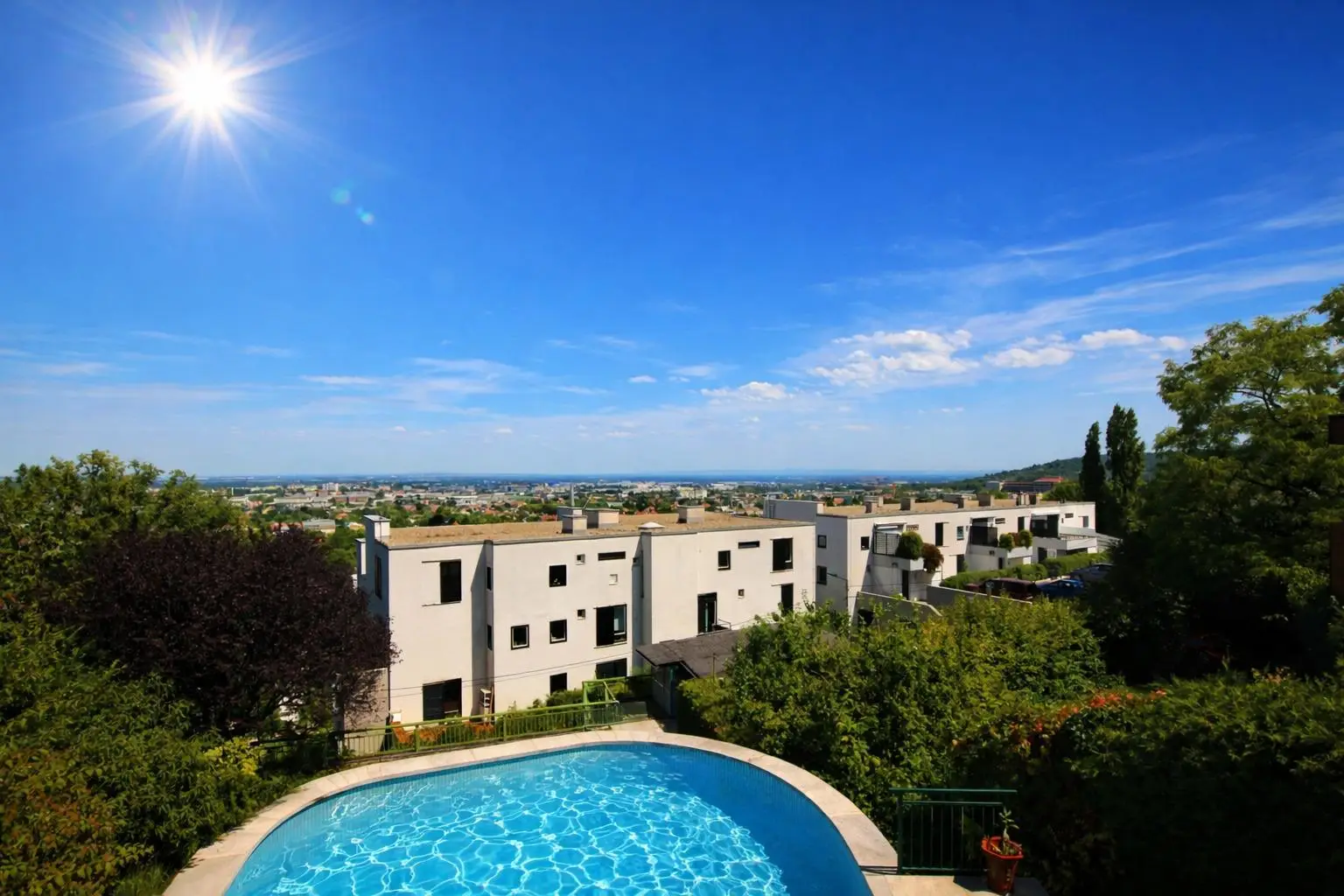 Ausblick vom Wohnzimmer