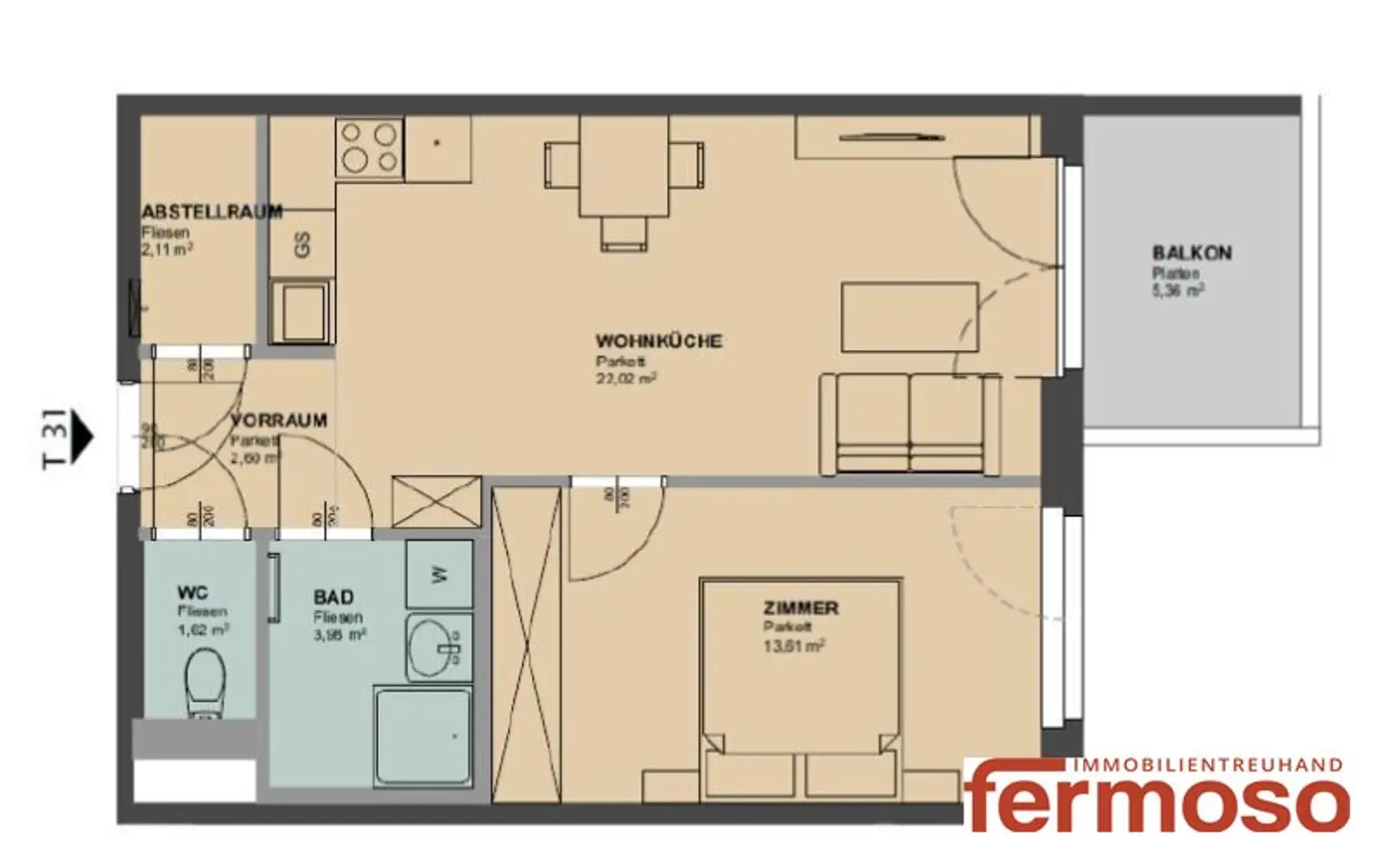 Charmante 2-Zimmer-Wohnung mit Balkon in 1200 Wien – Ihr neues Zuhause!