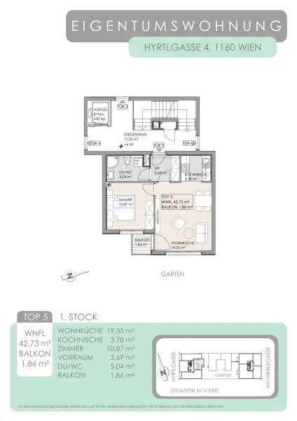 Charmante 2-Zimmer-Neubauwohnung mit Balkon!