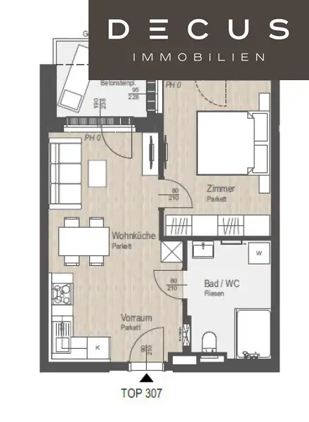 2 ZIMMER | 3.OG | HOFSEITIG | Q11 - LEBEN AM FLUSS | MIT FREIFLÄCHE | AB 01.01.2026