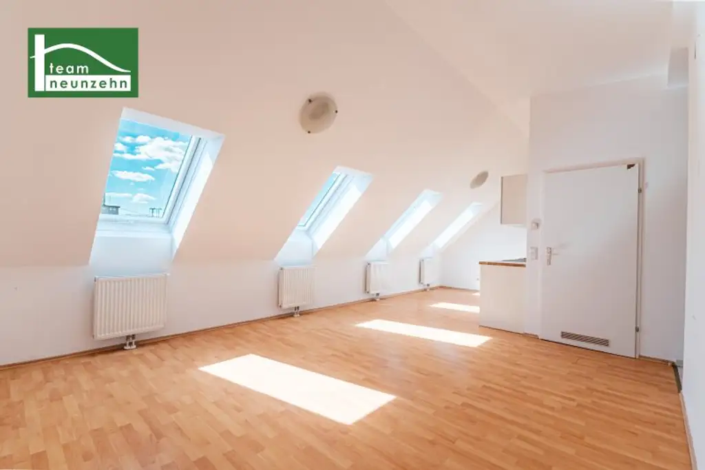 Freundliche DG-Wohnung in Sechshaus - 5 Gehminuten zu U4 und U6! Schlafzimmer in Hofruhelage!