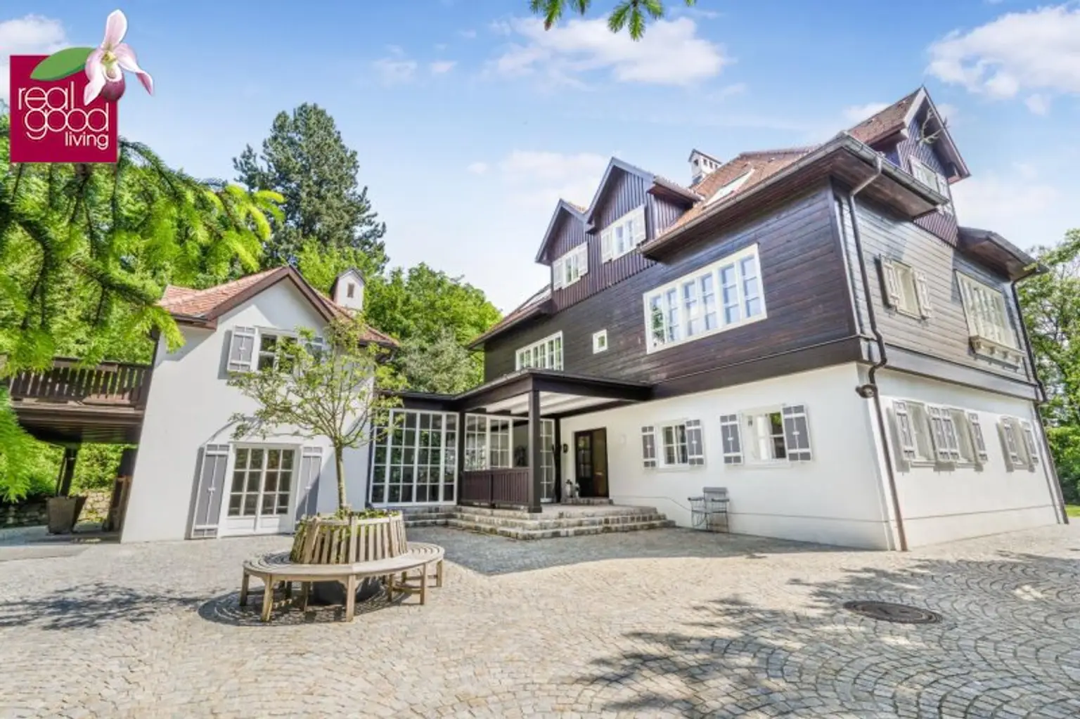 Zeitlose Eleganz im Wienerwald – Historische Villa mit Nebengebäuden  auf Traumgrundstück mit Outdoorpool und Waldsauna