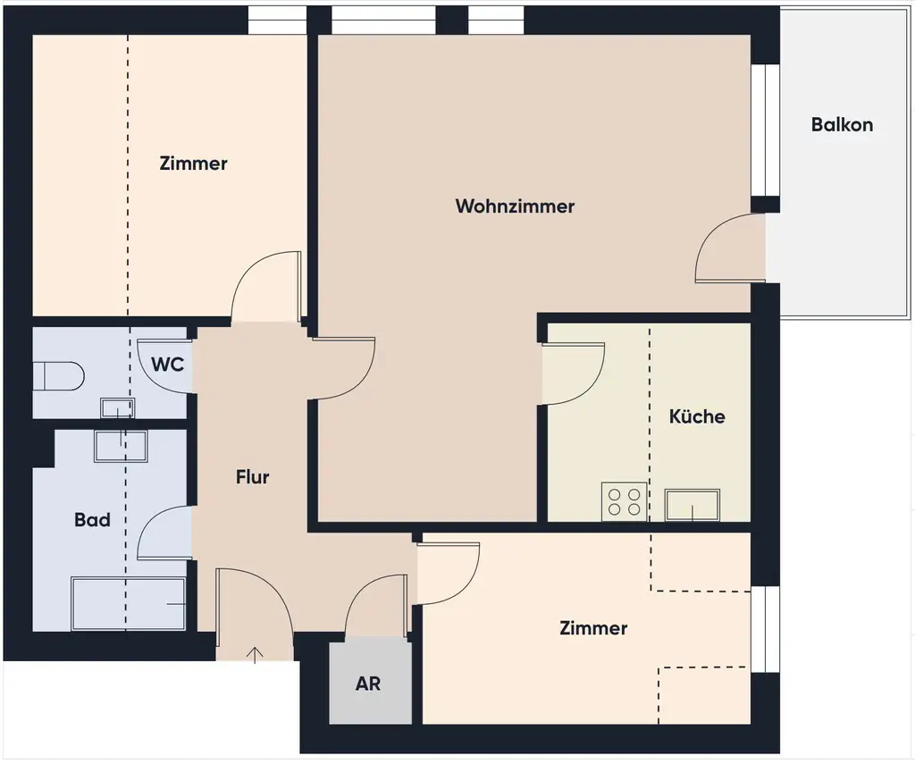 Grundrissplan ohne Maßstab