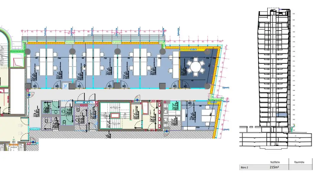 1100 Wien, Wienerbergstraße 7-9 Plan 3.OG ca. 215 m²
