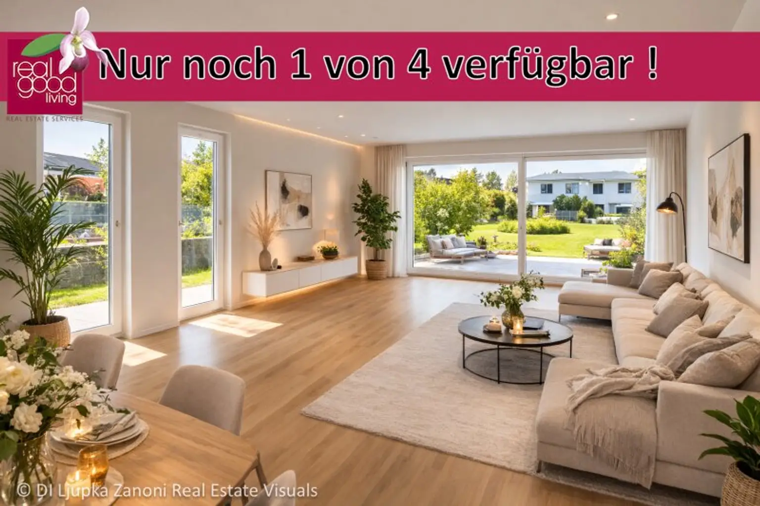 Moderne Doppelhaushälfte mit Garten in exklusiver Wohnlage – nahe Mödling