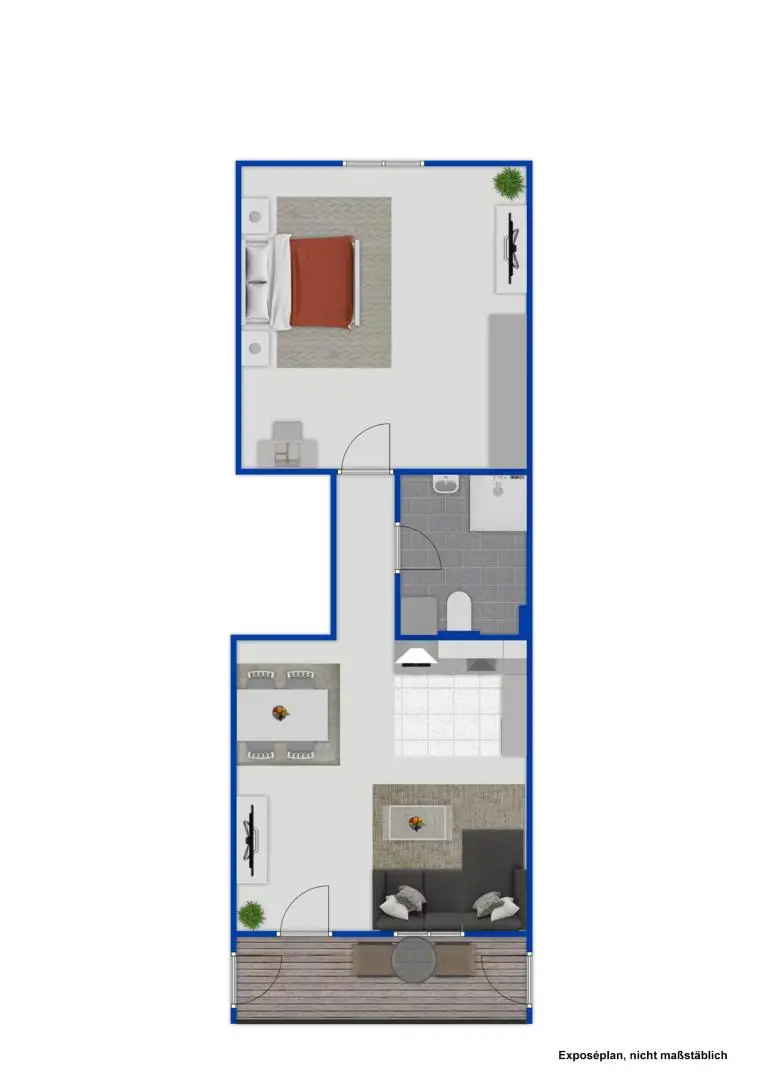 "Zuhause im Stadtkern" – 2-Zimmer-Mietwohnung