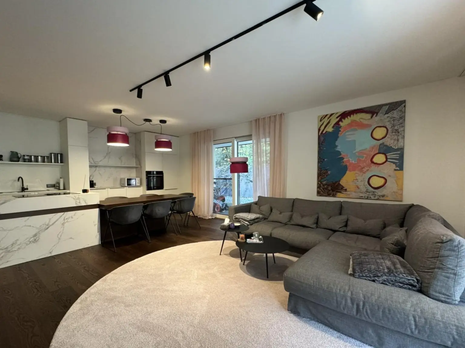 Koch-/Wohn-/Essbereich