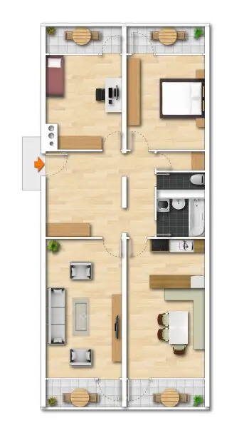 Grundriss Wohnung