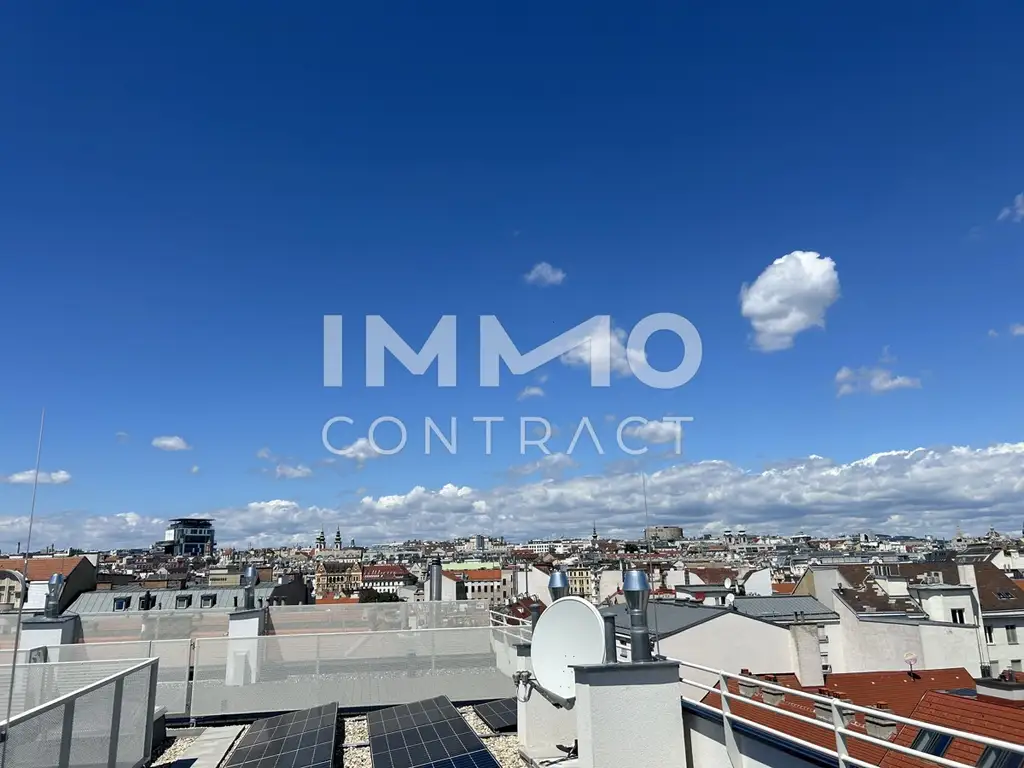LUXURIÖSE 4-ZIMMER-WOHNUNG MIT
DACHTERRASSE - beim Naschmarkt