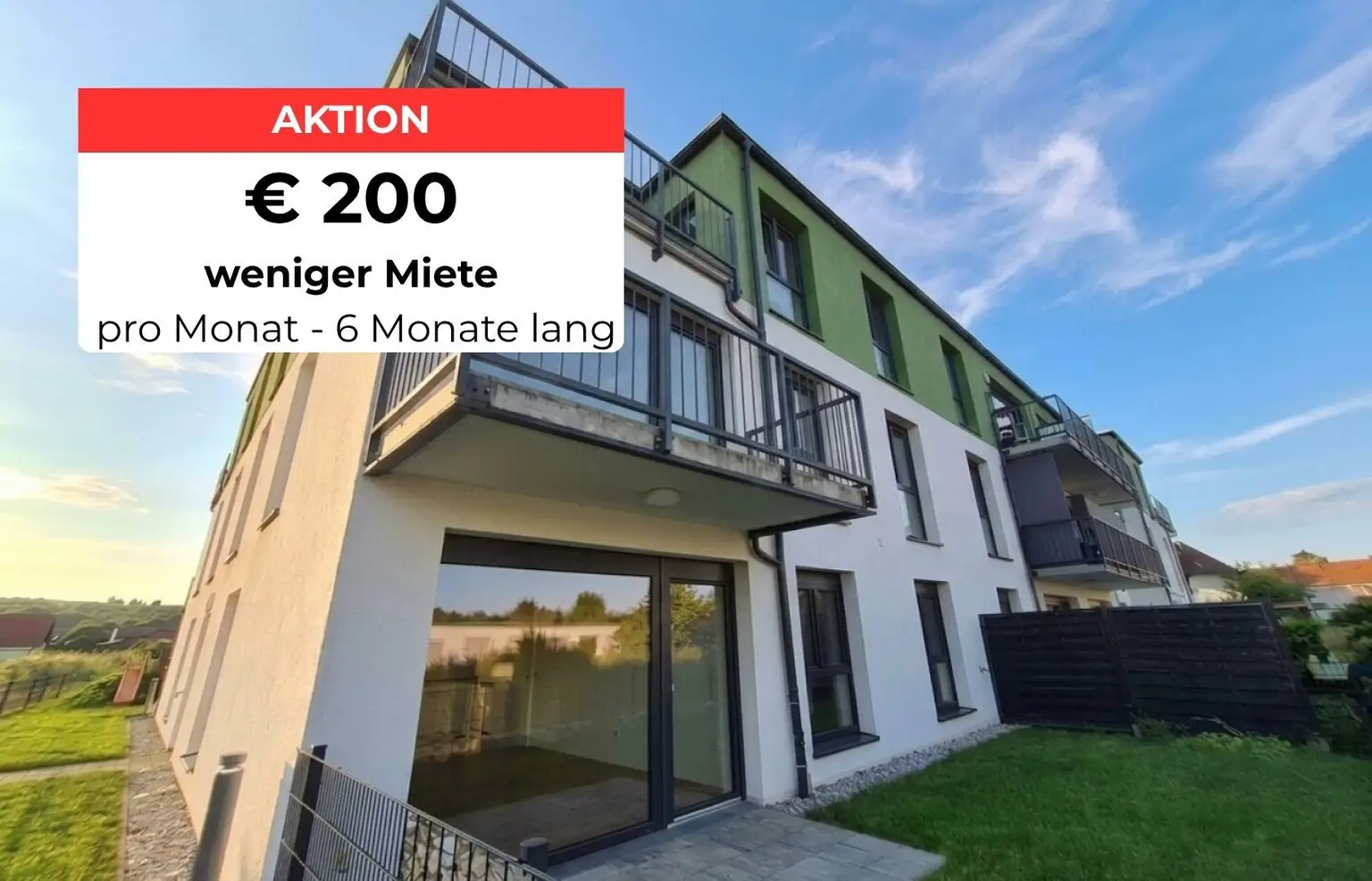 Neubau: Besonders attraktive 3-Zimmer Wohnung mit Balkon