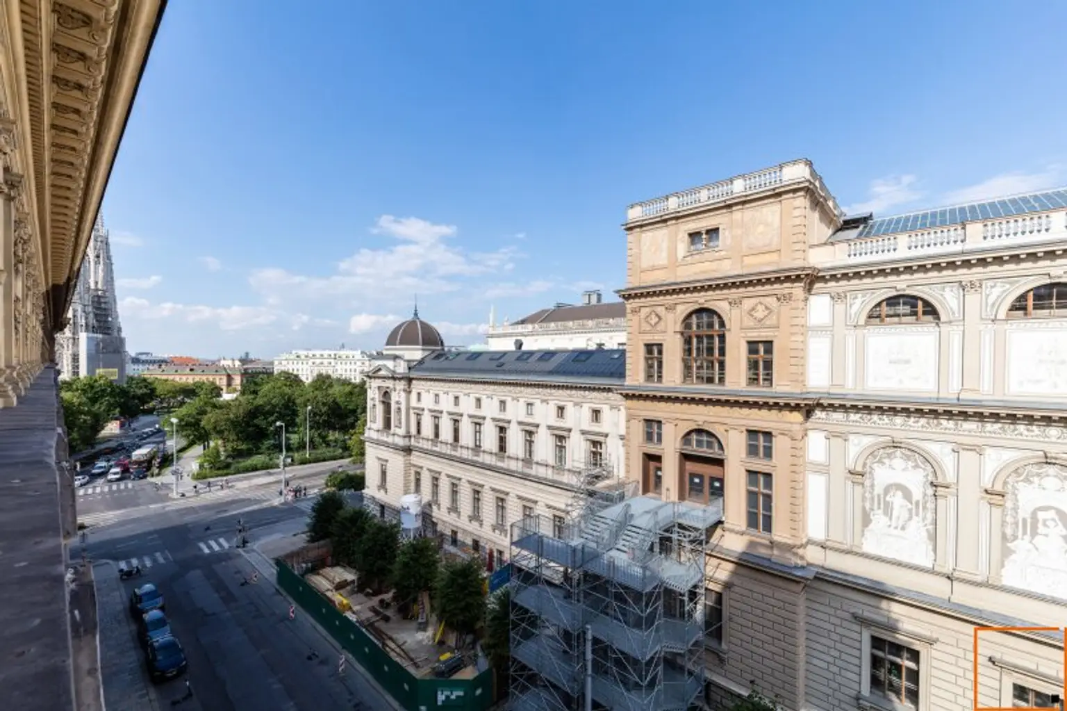 Ausblick in Richtung Votivkirche