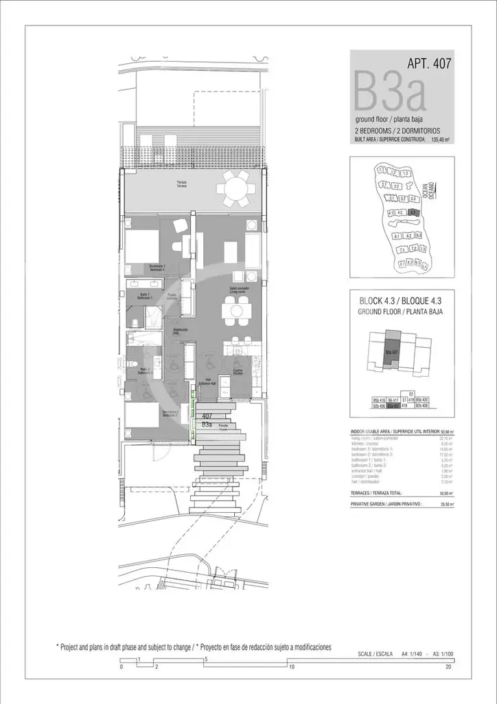 Plano Los Jardines de Abama