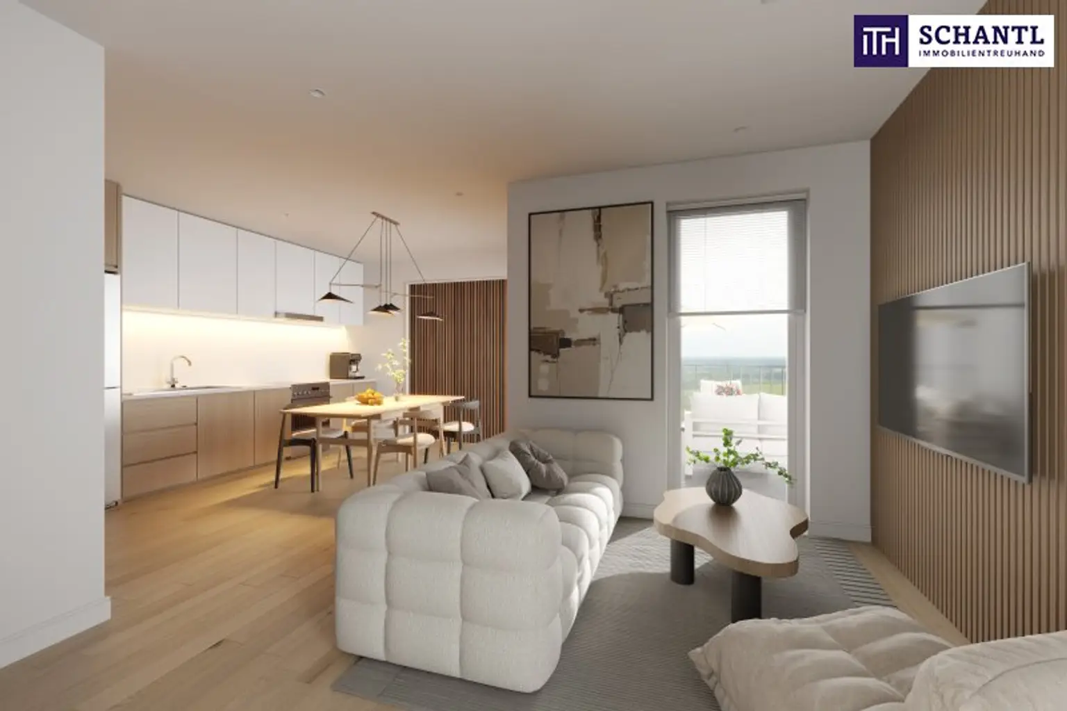 Ideal für WG oder Pärchen: 3-Zimmer-Wohnung mit großer Loggia & Balkon