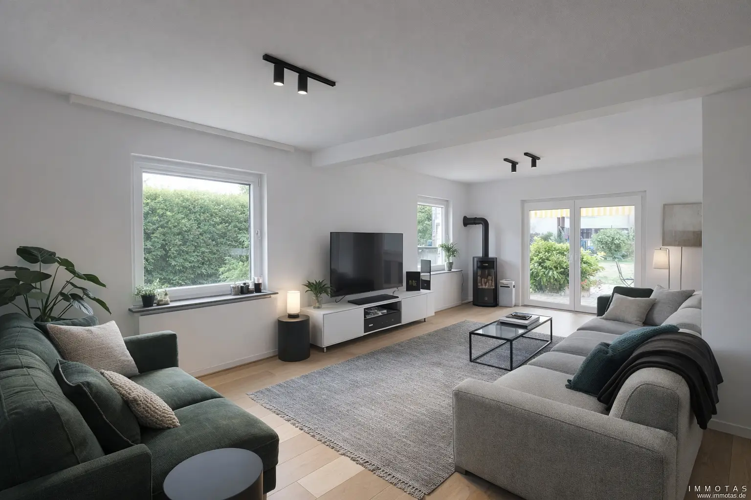 Visualisierung Wohnzimmer EG