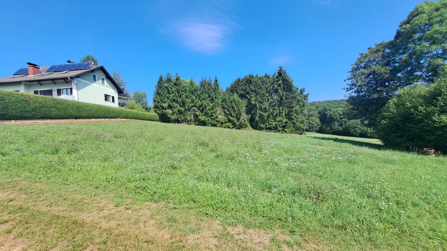 Grundstück Richtung Norden